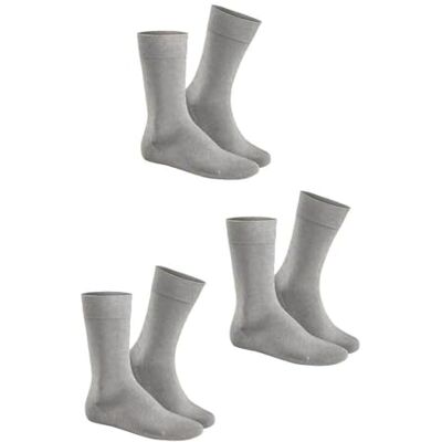 Hudson Simply³ Lot de 3 paires de chaussettes unisexes, argentées, 39-42, Argent 0502, 39-42 Hudson Simply³ Lot de 3 paires de chaussettes unisexes, argentées, 39-42, Argent 0502, 39-42