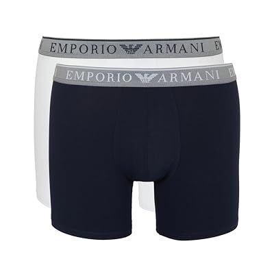 Giorgio Armani Lot de 2 boxers Endurance pour homme, bleu, taille L, bleu, L Giorgio Armani Lot de 2 boxers Endurance pour homme, bleu, taille L, bleu, L