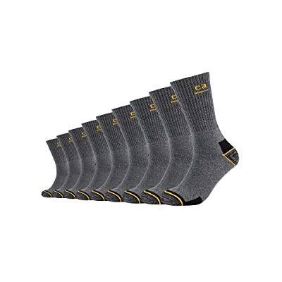 Camano Chaussettes de travail unisexe Crew Online 9p, Gris foncé mélangé, 39 EU Camano Chaussettes de travail unisexe Crew Online 9p, Gris foncé mélangé, 39 EU