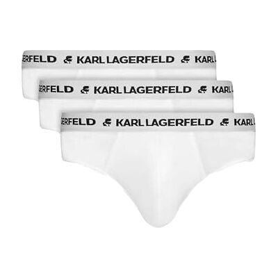 KARL LAGERFELD B.V Lot de 3 slips avec logo, Blanc., L KARL LAGERFELD B.V Lot de 3 slips avec logo, Blanc., L