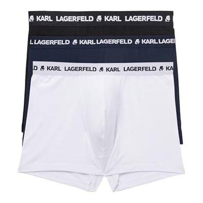 KARL LAGERFELD B.V Lot de 3 boxers avec logo Noir/blanc/bleu marine Taille XS, multicolore, XS KARL LAGERFELD B.V Lot de 3 boxers avec logo Noir/blanc/bleu marine Taille XS, multicolore, XS