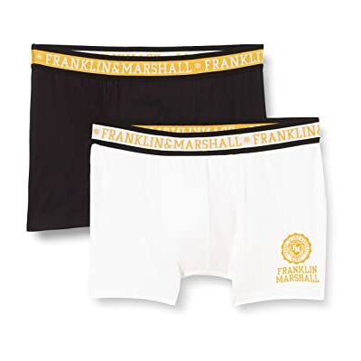 Marshall Boxer Optio Pantalons Homme, White/Black/Gold, M Marshall Boxer Optio Pantalons Homme, White/Black/Gold, M