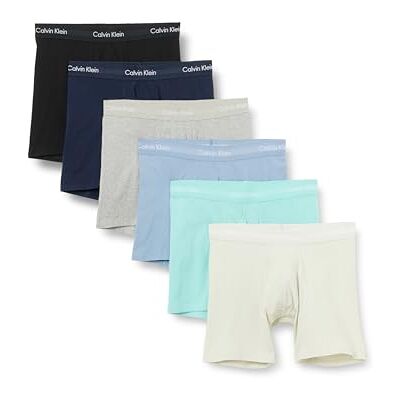 Calvin Boxer Brief 5pk 000nb3794a Boxer Homme (lot de 5) Calvin Boxer Brief 5pk 000nb3794a Boxer Homme (lot de 5)