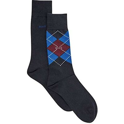 Boss Chaussettes régulières Homme, Dark Blue, 43-46 EU Boss Chaussettes régulières Homme, Dark Blue, 43-46 EU