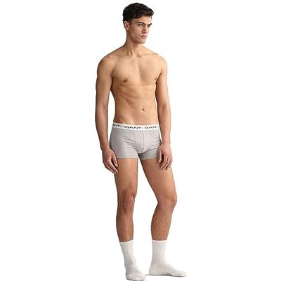 GANT Lot de 3 boxers pour homme, Gris mélangé, S GANT Lot de 3 boxers pour homme, Gris mélangé, S