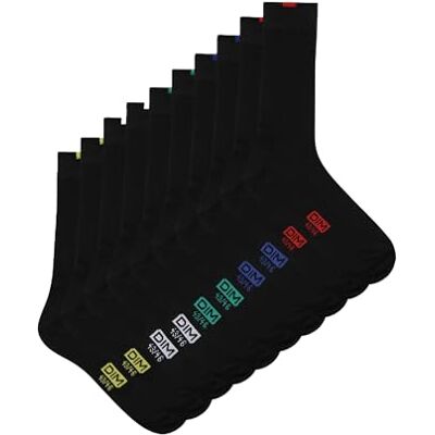 DIM Homme – Chaussettes Eco x5 Talons & Pointes Renforcés Coton Doux Maille Fine Confort Quotidien DIM Homme – Chaussettes Eco x5 Talons & Pointes Renforcés Coton Doux Maille Fine Confort Quotidien