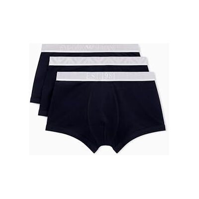 Giorgio Armani Shiny Logoband Lot de 3 boxers pour homme Noir Taille S, Noir, S Giorgio Armani Shiny Logoband Lot de 3 boxers pour homme Noir Taille S, Noir, S