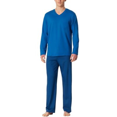 Schiesser Pyjama long pour homme Ensemble de nuit, aquarium, 54 Schiesser Pyjama long pour homme Ensemble de nuit, aquarium, 54
