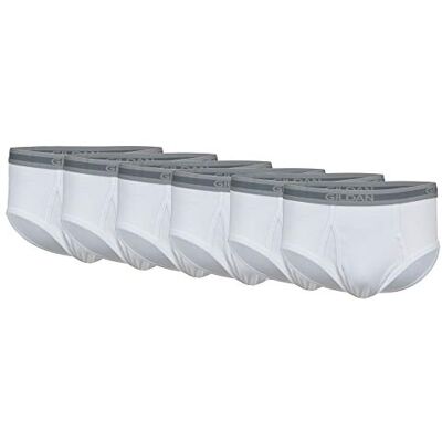 Gildan Lot de sous-vêtements pour homme, Blanc (6 pièces), M Gildan Lot de sous-vêtements pour homme, Blanc (6 pièces), M