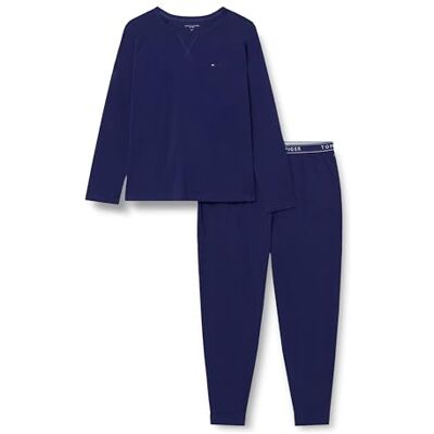 Tommy Hilfiger BT LS JERSEY PJ SET CUFFED UM0UM03723 Ensemble de pyjama pour homme, bleu, 4XL, Bleu (Preppy Navy), 4XL Tommy Hilfiger BT LS JERSEY PJ SET CUFFED UM0UM03723 Ensemble de pyjama pour homme, bleu, 4XL, Bleu (Preppy Navy), 4XL