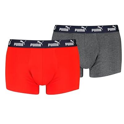 PUMA Men's Elements Trunk, rouge/bleu marine, M (lot de 2), rouge/bleu marine, M PUMA Men's Elements Trunk, rouge/bleu marine, M (lot de 2), rouge/bleu marine, M