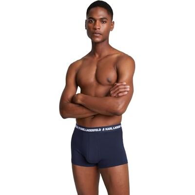 KARL LAGERFELD B.V Lot de 3 boxers avec logo, Noir/blanc/bleu marine, M KARL LAGERFELD B.V Lot de 3 boxers avec logo, Noir/blanc/bleu marine, M