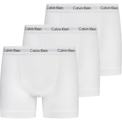 Calvin Trunk 3pk 0000u2662g Maillot de bain homme (paquet de 3), Blanc (White), M Calvin Trunk 3pk 0000u2662g Maillot de bain homme (paquet de 3), Blanc (White), M