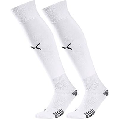 PUMA Homme Chaussettes de football Team Liga Socks Core, White- Black, 4 PUMA Homme Chaussettes de football Team Liga Socks Core, White- Black, 4
