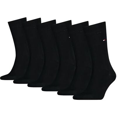 Tommy Hilfiger ECOM Lot de 6 paires de chaussettes pour homme Bleu et noir 75% coton 39-42 43-46 47-49, taille : 47-49, couleur : noir (001), Noir (001), 47-49 EU Tommy Hilfiger ECOM Lot de 6 paires de chaussettes pour homme Bleu et noir 75% coton 39-42 43-46 47-49, taille : 47-49, couleur : noir (001), Noir (001), 47-49 EU