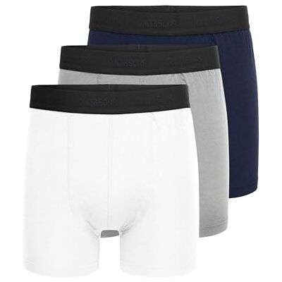 Only & Sons Boxer pour homme, Blanc/Paquet : 1 x blanc + 1 x Lgm + 1 x blazer bleu marine, L Only & Sons Boxer pour homme, Blanc/Paquet : 1 x blanc + 1 x Lgm + 1 x blazer bleu marine, L