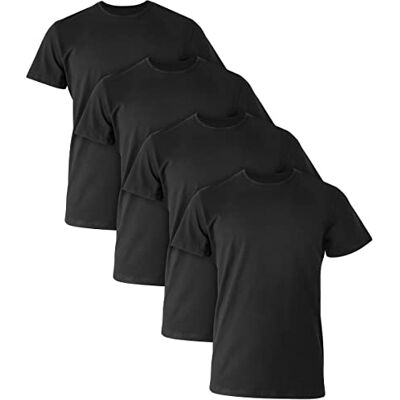 Hanes Lot de 4 débardeurs ultimes pour homme, doux et extensible, les meilleures chemises pour homme, noir, lot de 4, Noir, L Hanes Lot de 4 débardeurs ultimes pour homme, doux et extensible, les meilleures chemises pour homme, noir, lot de 4, Noir, L