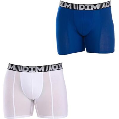 DIM Boxer Homme Long 3D Flex Air Respirabilité x2 DIM Boxer Homme Long 3D Flex Air Respirabilité x2