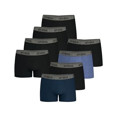 Athena Boxer (Lot de 8) Homme, Bleu/Noir/Bleu Chine/Noir/Noir/Noir/Noir/Noir/, 3XL Athena Boxer (Lot de 8) Homme, Bleu/Noir/Bleu Chine/Noir/Noir/Noir/Noir/Noir/, 3XL
