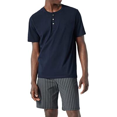 Schiesser Herren Schlafanzug kurz V-Auschnitt Nightwear Set Schiesser Herren Schlafanzug kurz V-Auschnitt Nightwear Set