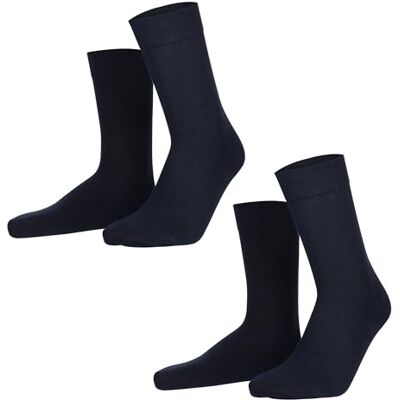 Hudson Only 0337 Lot de 2 paires de chaussettes sans pression pour homme Bleu marine 43-46, bleu, 43-46 EU Hudson Only 0337 Lot de 2 paires de chaussettes sans pression pour homme Bleu marine 43-46, bleu, 43-46 EU