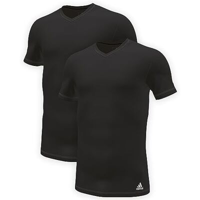 adidas Pack de 2 T-Shirts à Col en V pour Homme adidas Pack de 2 T-Shirts à Col en V pour Homme