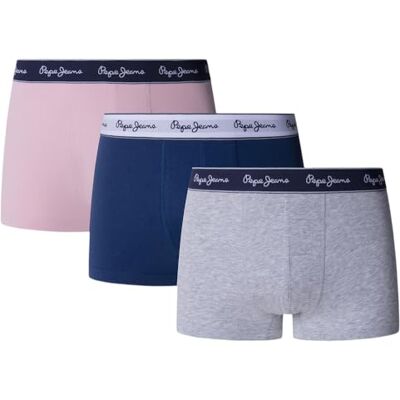 Pepe Jeans Solid TK 3P2 Trunks, Pink (Light Pink), L Pepe Jeans Solid TK 3P2 Trunks, Pink (Light Pink), L