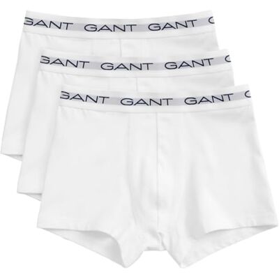 GANT Lot de 3 sous-vêtements pour homme Blanc Standard, Blanc., taille unique GANT Lot de 3 sous-vêtements pour homme Blanc Standard, Blanc., taille unique