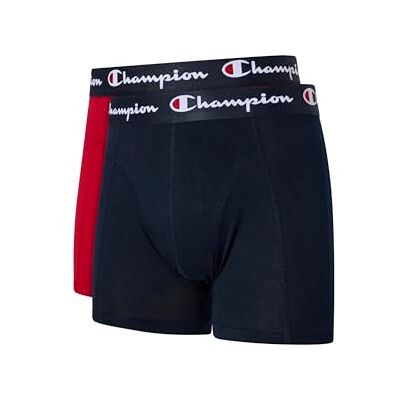 Champion Core X2, Boxer moulant homme, bleu marine et rouge, M Champion Core X2, Boxer moulant homme, bleu marine et rouge, M