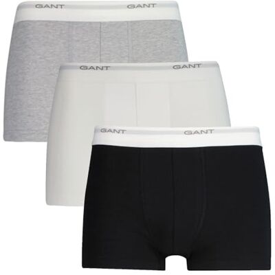 GANT Core Trunk Lot de 3 boxers pour homme, multicolore, S EU GANT Core Trunk Lot de 3 boxers pour homme, multicolore, S EU