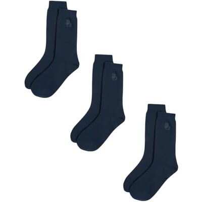 KARL LAGERFELD International B.V Lot de 3 paires de chaussettes avec logo K/Kameo Bleu soir 43-46, bleu, 43-46 EU KARL LAGERFELD International B.V Lot de 3 paires de chaussettes avec logo K/Kameo Bleu soir 43-46, bleu, 43-46 EU