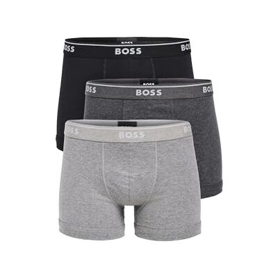 Boss Lot de 3 boxers pour homme, Gris/anthracite/noir, L Boss Lot de 3 boxers pour homme, Gris/anthracite/noir, L