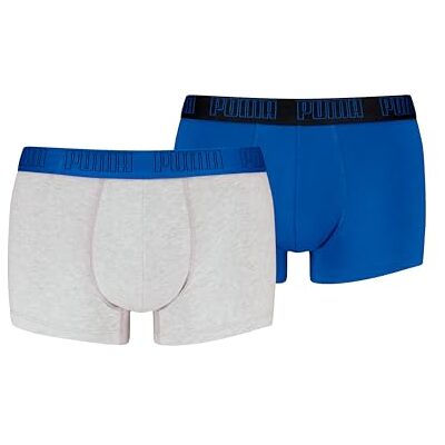 PUMA Men's Everyday Trunk, blue/grey Melange, L (Lot de 2), Mélange de bleu/gris., L PUMA Men's Everyday Trunk, blue/grey Melange, L (Lot de 2), Mélange de bleu/gris., L