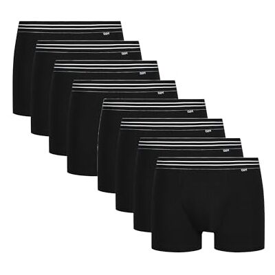 DIM Boxer Homme Lot de 8 Eco Coton Stretch Confortable Maintien Quotidien Ceinture Classique DIM Boxer Homme Lot de 8 Eco Coton Stretch Confortable Maintien Quotidien Ceinture Classique