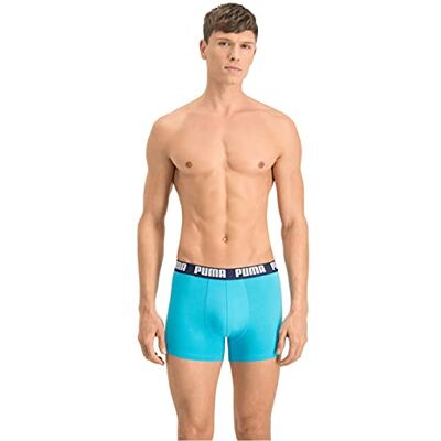 PUMA 2 ER Pack Boxer Boxershorts Men Herren Pant Unterwäsche Underwear, Farben:796 Aqua/Blue, Größe Bekleidung:M, 796 Aqua/Blue, M PUMA 2 ER Pack Boxer Boxershorts Men Herren Pant Unterwäsche Underwear, Farben:796 Aqua/Blue, Größe Bekleidung:M, 796 Aqua/Blue, M
