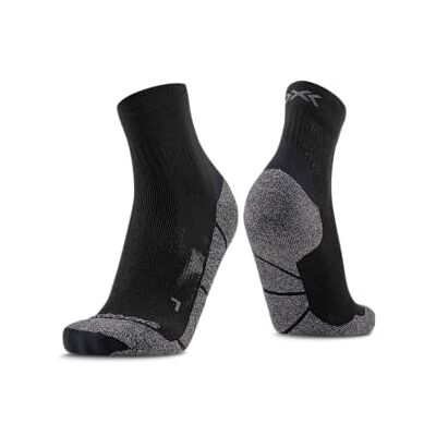 X-SOCKS Core Natural chaussettes idéales pour la course, le cyclisme et les sports d'hiver, Coton biologique et Lyocell, protection du tendon d'Achille et des articulations Noir/Charbon, 42-44 X-SOCKS Core Natural chaussettes idéales pour la course, le cyclisme et les sports d'hiver, Coton biologique et Lyocell, protection du tendon d'Achille et des articulations Noir/Charbon, 42-44