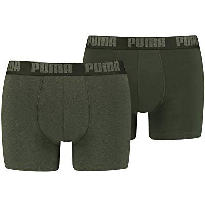 PUMA Boxer (Lot de 2) Homme, Vert, L PUMA Boxer (Lot de 2) Homme, Vert, L