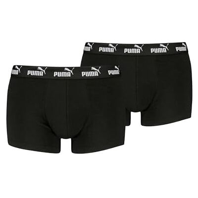 PUMA Men's Elements Trunk, noir, M (lot de 2), Noir, M PUMA Men's Elements Trunk, noir, M (lot de 2), Noir, M