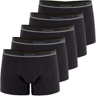 Eminence Lot de 5 Boxers pour fuites urinaires Homme Sérénité Heritage, Noir, M Eminence Lot de 5 Boxers pour fuites urinaires Homme Sérénité Heritage, Noir, M