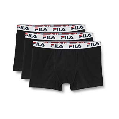 FILA Fu5016/3 Man Boxer XL Underwear, 200 Noir, Homme, 200 Noir, XL FILA Fu5016/3 Man Boxer XL Underwear, 200 Noir, Homme, 200 Noir, XL