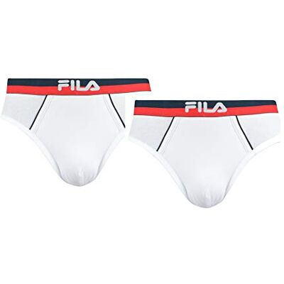 FILA FU5019/2, Slip Homme, Blanc, XL FILA FU5019/2, Slip Homme, Blanc, XL