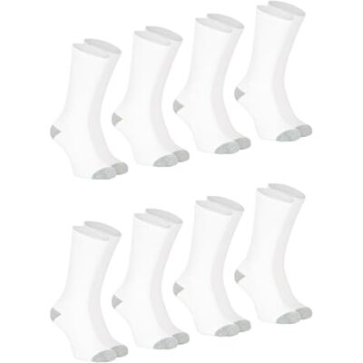 Athena Ecopack Sport,Lot De 8 Mi-Chaussettes,Chaussettes Homme, Blanc/Blanc/Blanc/Blanc, 43-46 Athena Ecopack Sport,Lot De 8 Mi-Chaussettes,Chaussettes Homme, Blanc/Blanc/Blanc/Blanc, 43-46