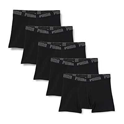 PUMA Homme Boxer Slip Basic Men's Boxers (5 Pack), Noir (Black), XXL PUMA Homme Boxer Slip Basic Men's Boxers (5 Pack), Noir (Black), XXL