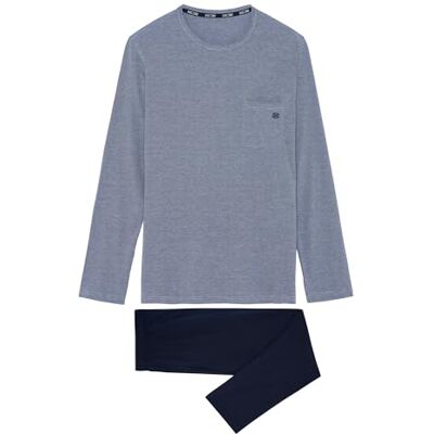 HOM Pyjama Long Modal Comfort Pajama Set me, Bleu, M HOM Pyjama Long Modal Comfort Pajama Set me, Bleu, M