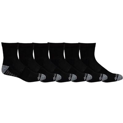 Columbia Lot de 6 paires de chaussettes pour homme, Noir/gris , taille unique Columbia Lot de 6 paires de chaussettes pour homme, Noir/gris , taille unique