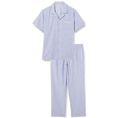 Dagi Pyjama en coton pour homme, bleu, ensemble pyjama 2XL, XXL, bleu, XXL Dagi Pyjama en coton pour homme, bleu, ensemble pyjama 2XL, XXL, bleu, XXL