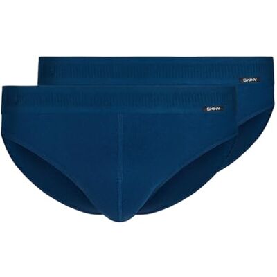 Skiny Cotton Retro Slip Homme, Bleu Marine, L Skiny Cotton Retro Slip Homme, Bleu Marine, L