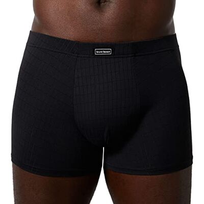 Bruno Banani Boxer pour homme, Noir à carreaux (125)., L Bruno Banani Boxer pour homme, Noir à carreaux (125)., L