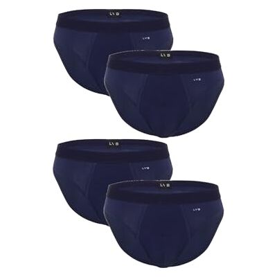 Lovable LVB Lot de 4 boxers pour homme (Pacco Da 4), Bleu (Blu Per 4), 3 Lovable LVB Lot de 4 boxers pour homme (Pacco Da 4), Bleu (Blu Per 4), 3