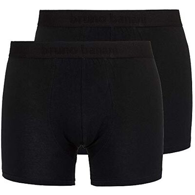 Bruno Banani Short rétro pour homme (lot de 2), Noir (Noir/Noir 1811), S Bruno Banani Short rétro pour homme (lot de 2), Noir (Noir/Noir 1811), S